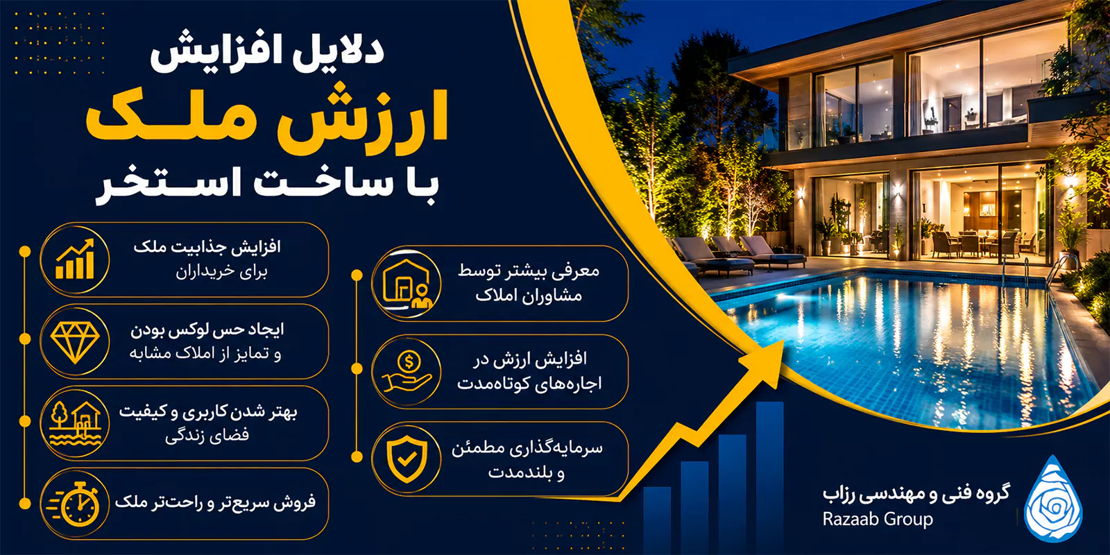 دلایل افزایش ارزش خانهها و ویلاهای دارای استخر دلایل افزایش ارزش خانهها و ویلاهای دارای استخر